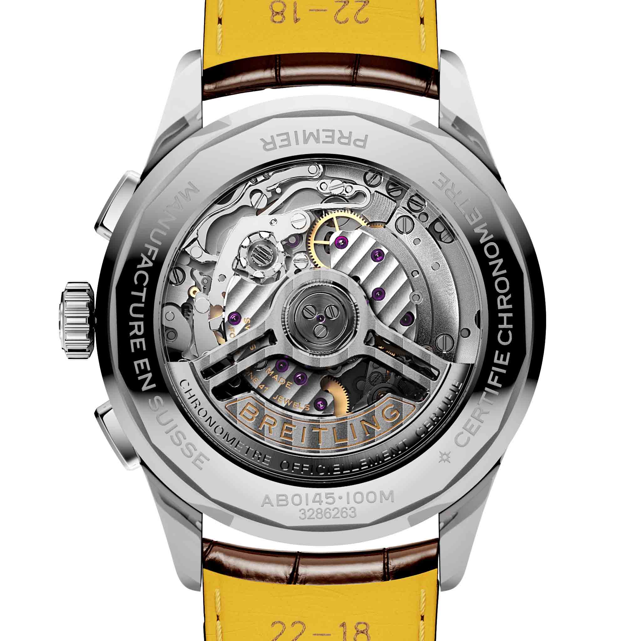 Breitling Breitling Premier B01 Chronograph 42 AB0145331K1P1 , наручные мужские часы фото под углом
