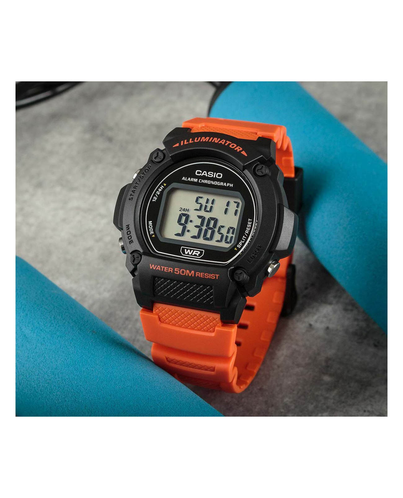 Оригинальные часы Casio Casio Collection W-219H-4AVEF кварцевые калибр механизма  общий вид