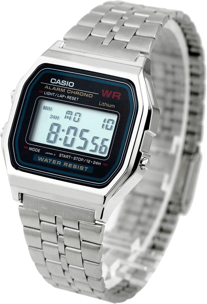 Casio Casio Vintage A-159WA-N1DF (A159WA-N1) мужские часы цветной циферблат на запястье