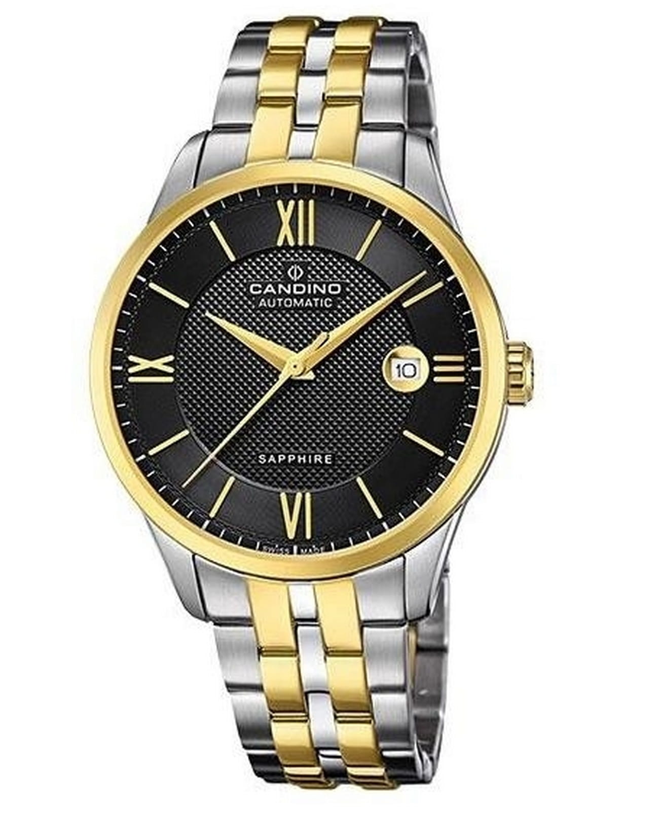 Candino Candino Classic C4706/3  C4706/3 кварцевые мужские часы черный циферблат, браслет нержавеющая сталь — вид спереди