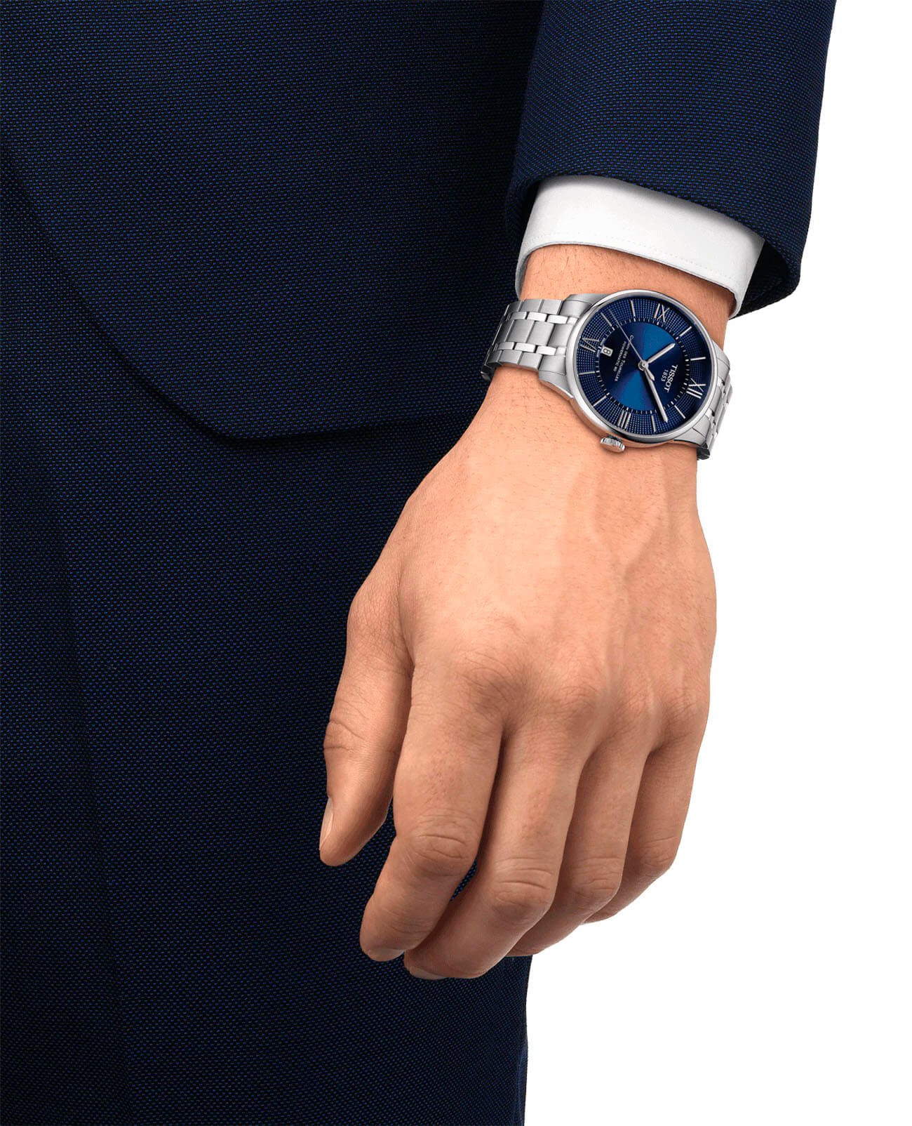 Tissot Tissot Chemin des Tourelles Powermatic 80 T099.407.11.048.00 Chemin des Tourelles, наручные мужские часы фото под углом