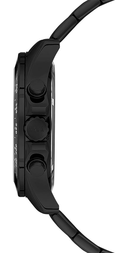 U.S. Polo Assn. U.S. Polo Assn. Crossing USPA1040-09,  сша мужские часы на браслете нержавеющая сталь с ip-покрытием боковой вид