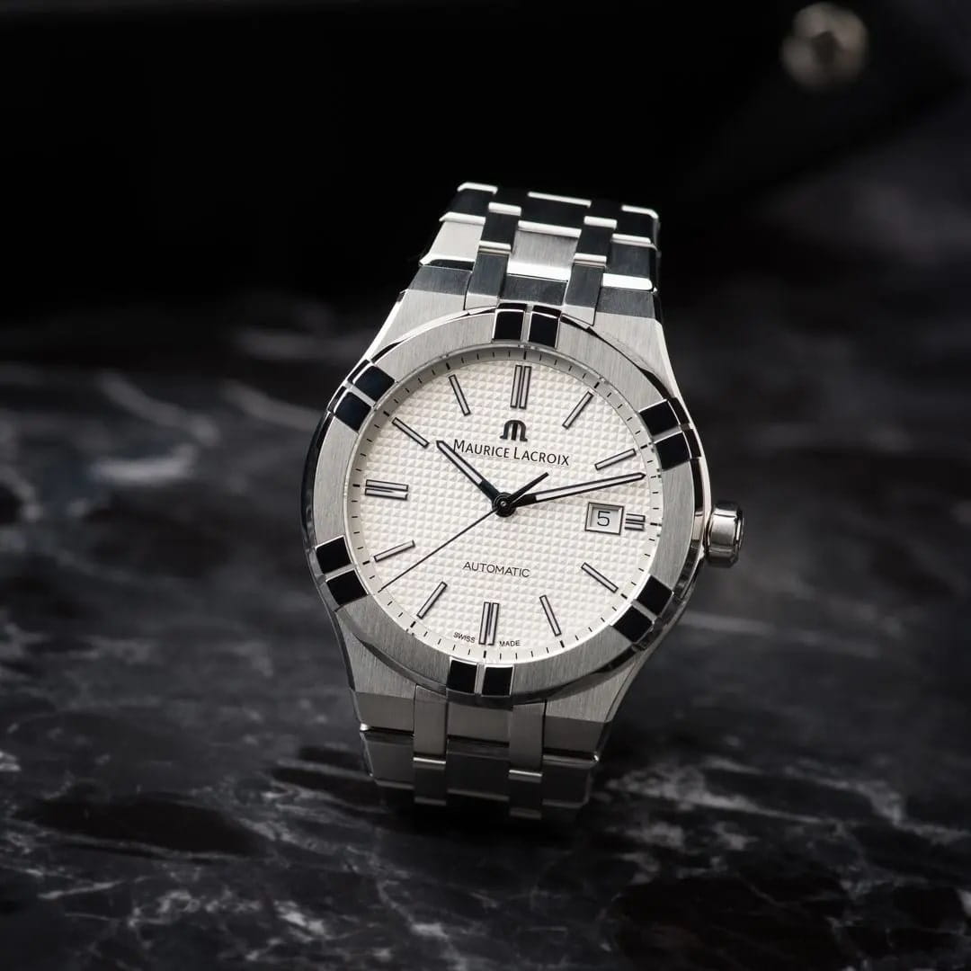 Оригинальные часы Maurice Lacroix Maurice Lacroix Aikon Automatic AI6008-SS002-130-1 механические калибр механизма ml115 общий вид