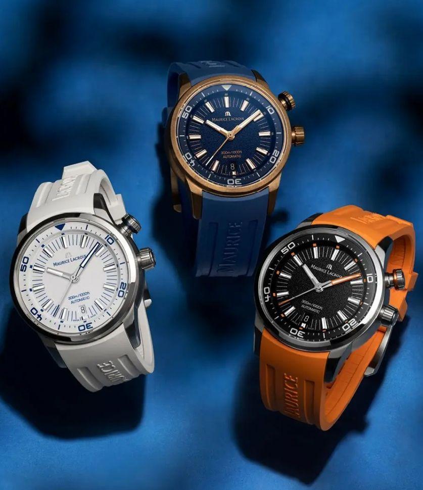 Maurice Lacroix Maurice Lacroix Pontos s diver  PT6248-SS00L-130-4 , наручные мужские часы фото под углом