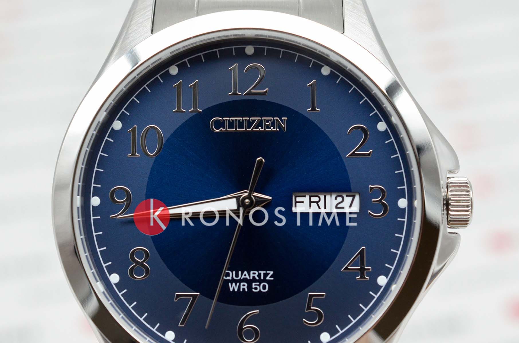 Citizen Citizen Basic BF2021-82L,  япония мужские часы на браслете нержавеющая сталь боковой вид
