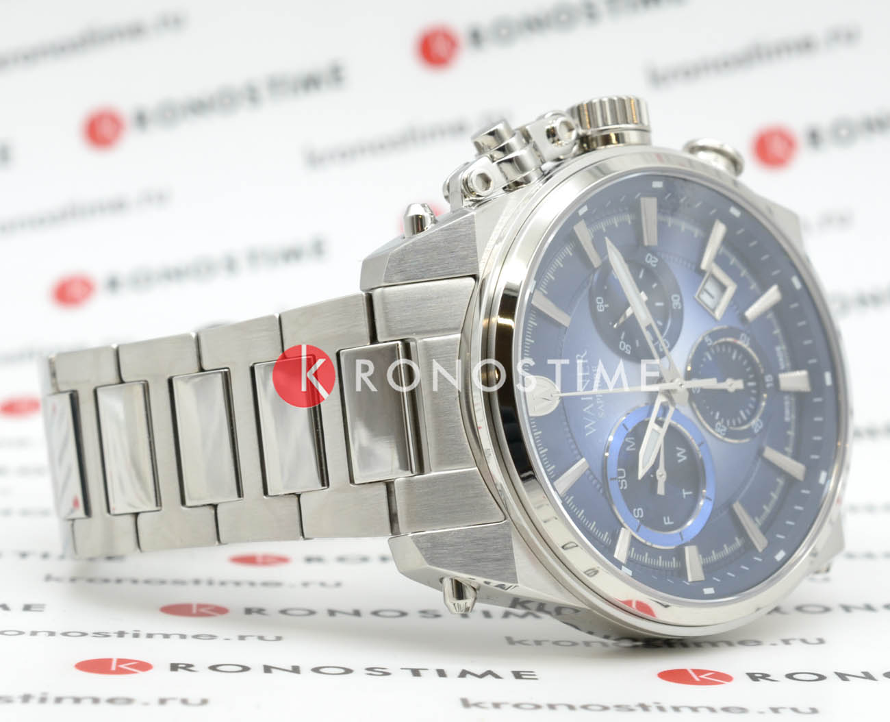 Оригинальные часы Wainer Wainer Wall Street WA.19200-E кварцевые калибр механизма  общий вид