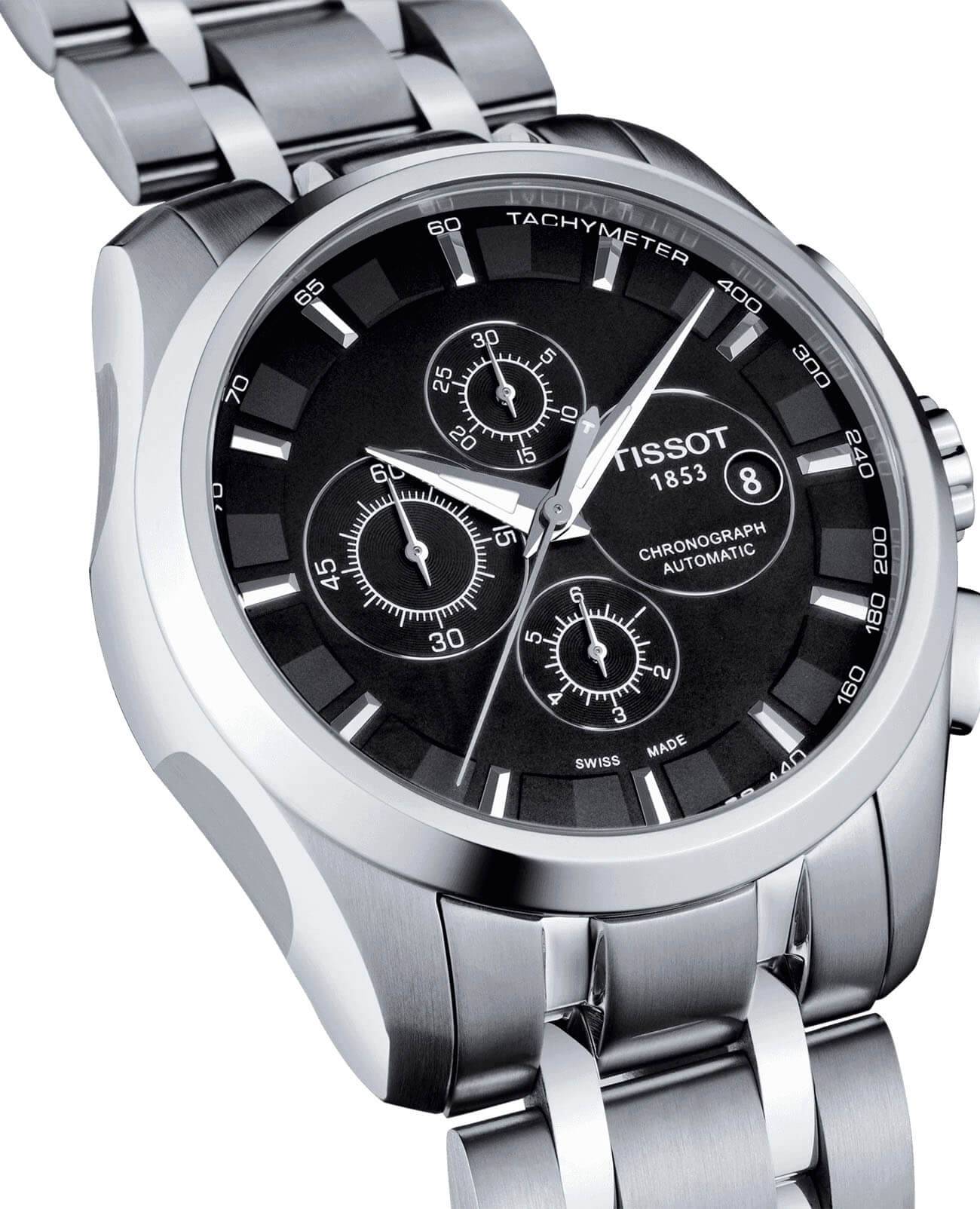 Tissot Tissot Couturier Automatic Chronograph T035.627.11.051.00, t-classic швейцария мужские часы на браслете нержавеющая сталь боковой вид