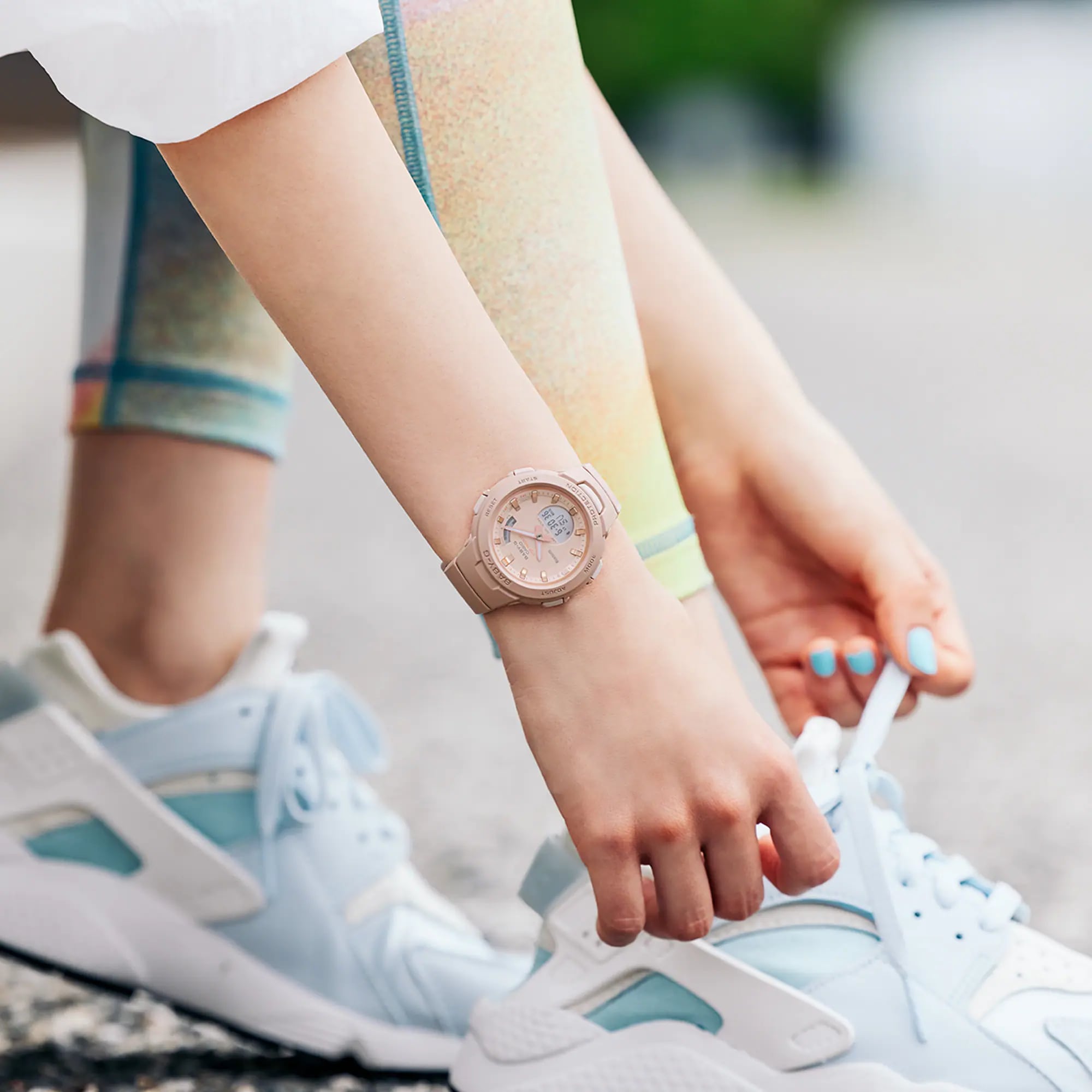 Casio Casio Baby-G BSA-B100CS-4A , наручные женские часы фото под углом