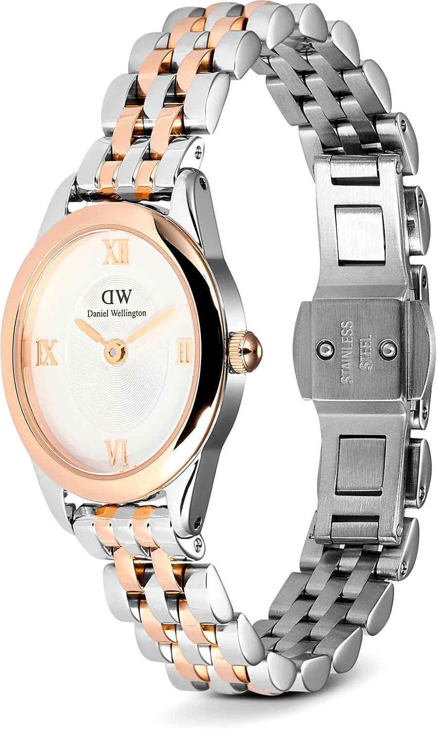Оригинальные часы Daniel Wellington Daniel Wellington Ophelia Mini Two Tone Rose Gold DW00100810 кварцевые калибр механизма  общий вид