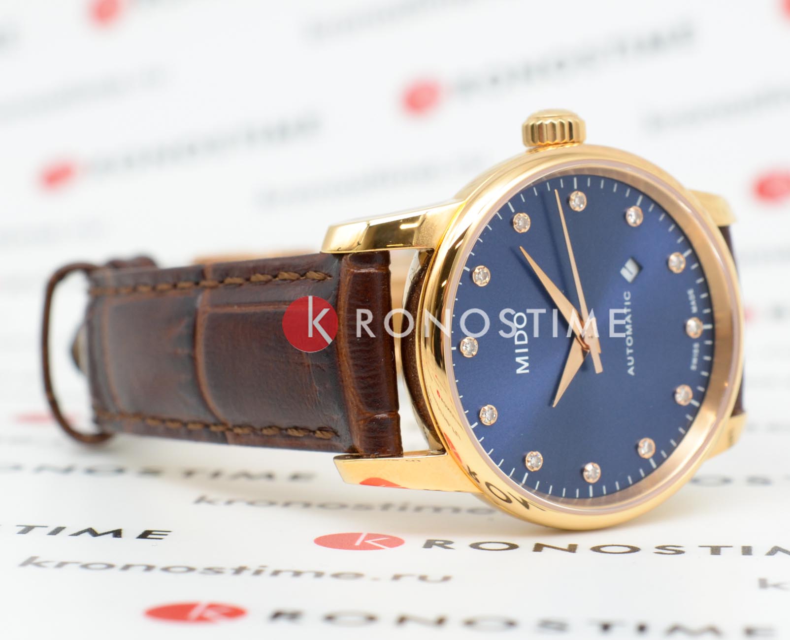 Mido Mido Baroncelli M7600.3.65.8 женские часы синий циферблат на запястье