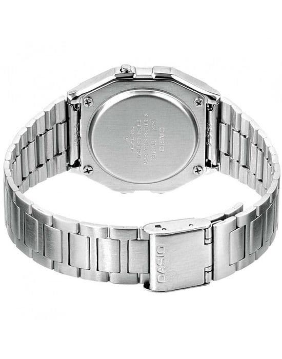 Casio A-158WEA-1E мужские часы застежка крупным планом