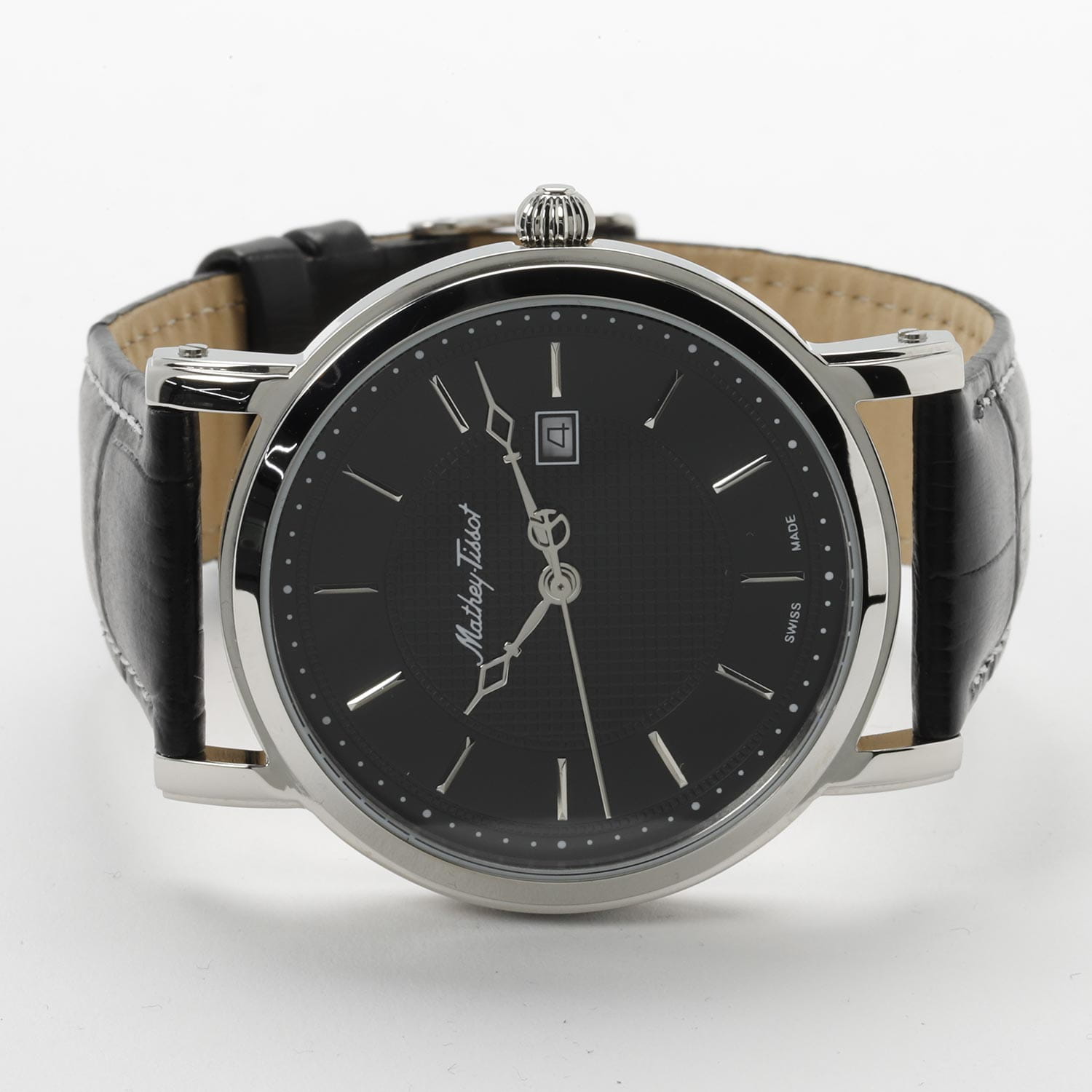 Mathey-Tissot Mathey-Tissot City Leather HB611251AN,  швейцария мужские часы на браслете кожаный боковой вид