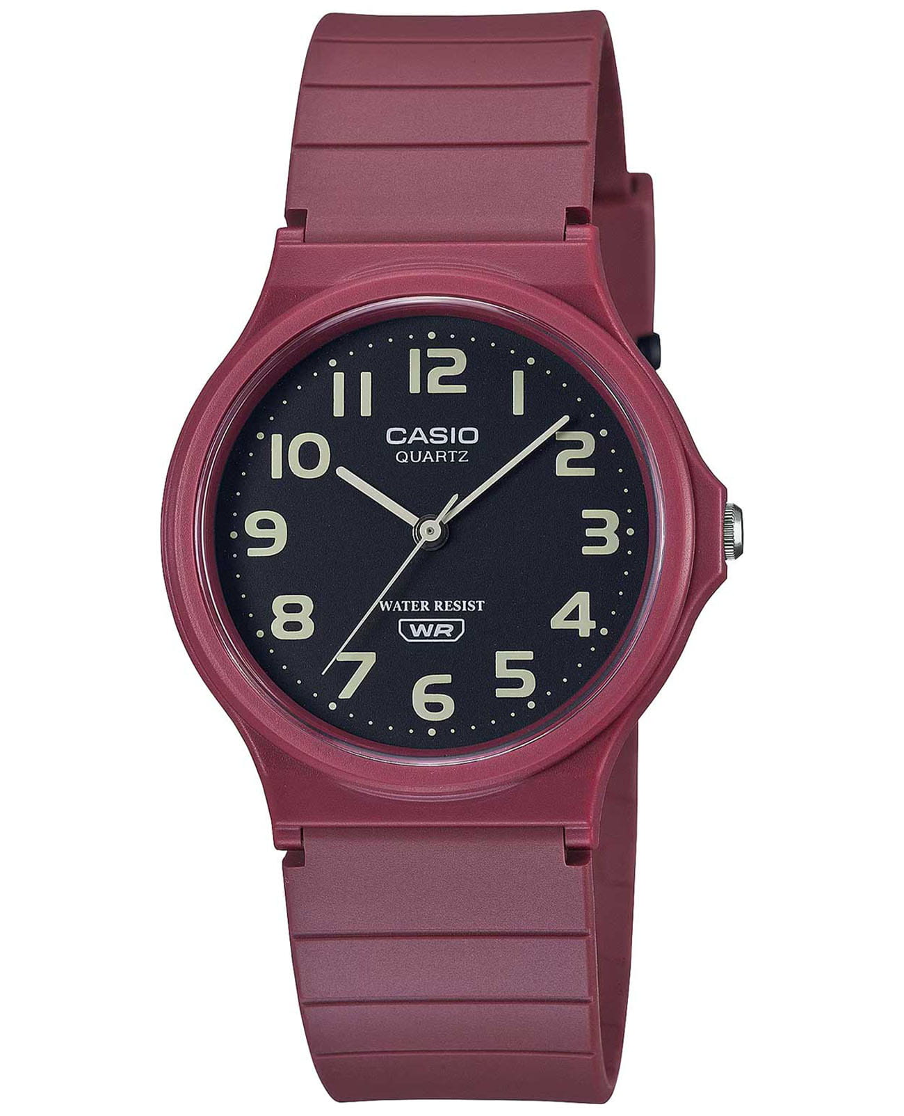 Casio Casio Collection MQ-24UC-4BEF  MQ-24UC-4BEF кварцевые женские часы черный циферблат, браслет пластик — вид спереди