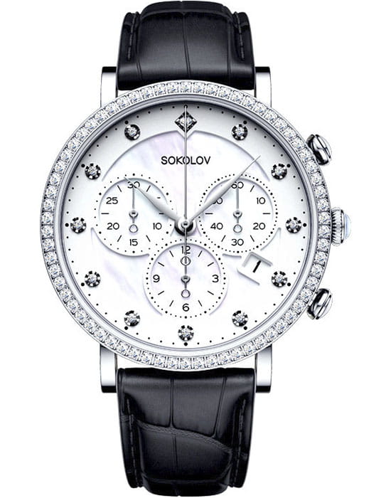 Sokolov 127.30.00.001.03.01.2 , наручные женские часы фото под углом