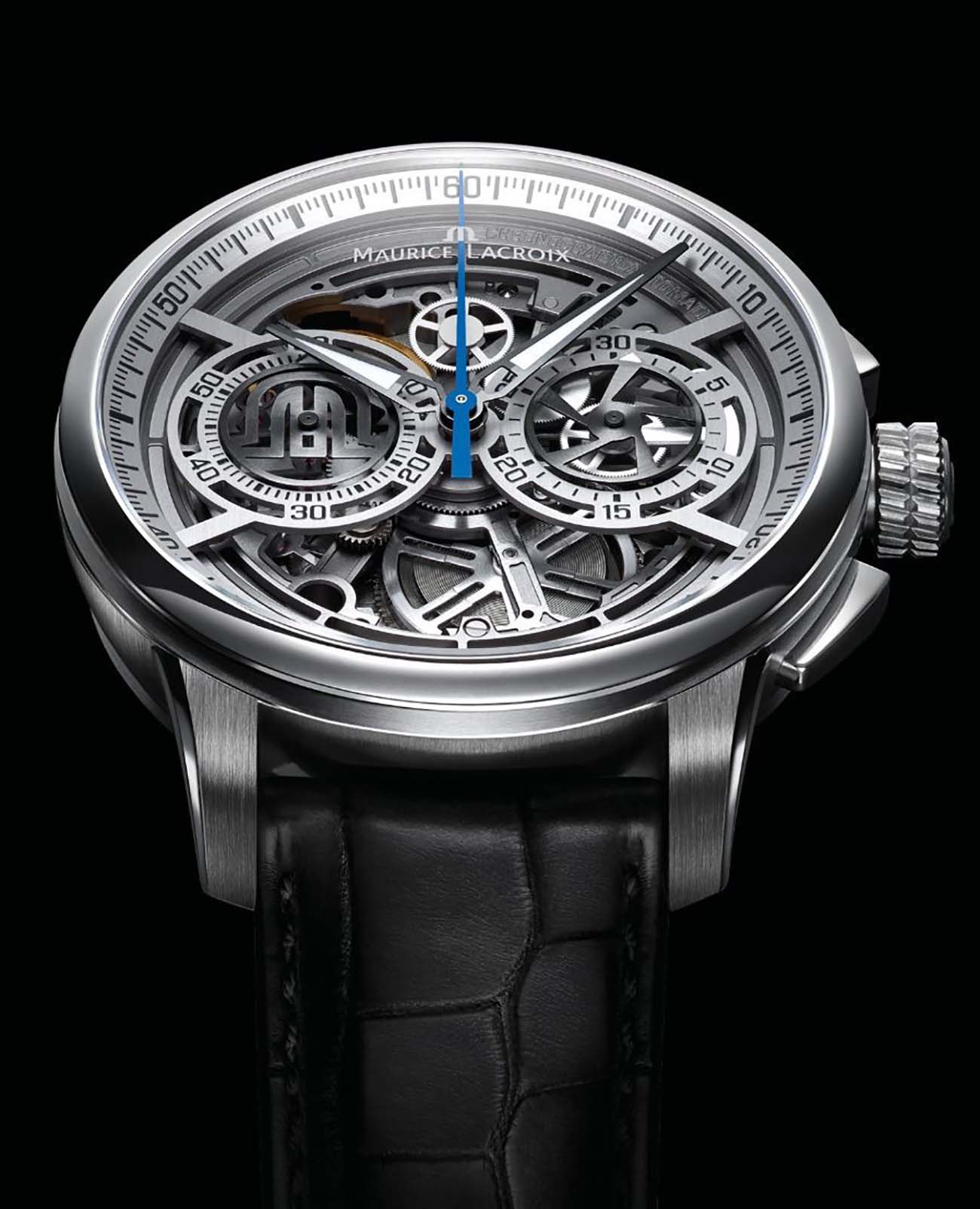 Maurice Lacroix Maurice Lacroix Masterpiece MP6028-SS001-001-1 , наручные мужские часы фото под углом