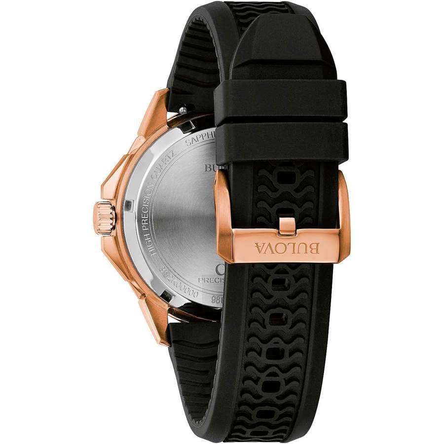 Bulova Bulova Marine Star 98B421,  сша мужские часы на браслете силикон боковой вид