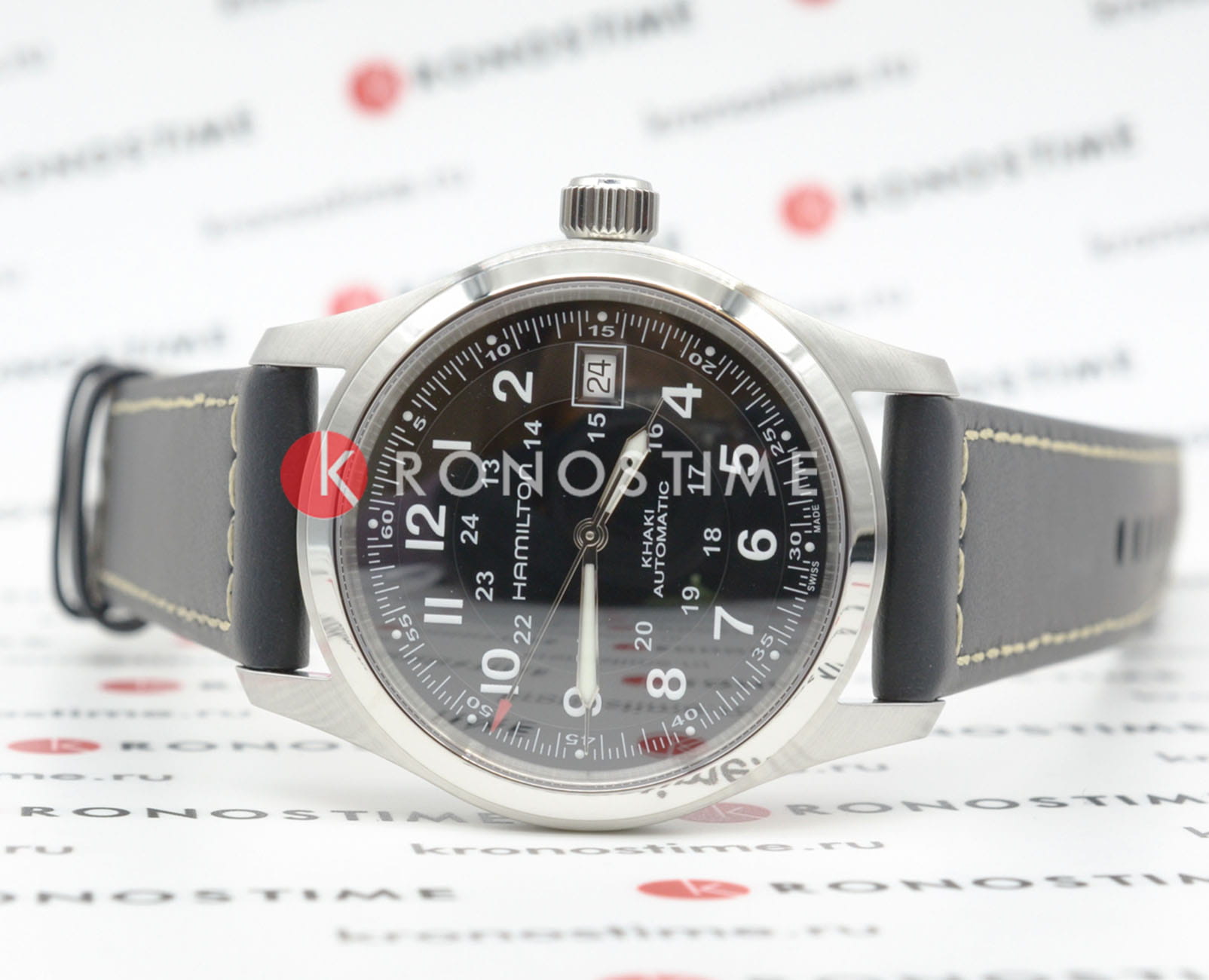 Hamilton Hamilton Khaki Field Auto H70455733 , наручные мужские часы фото под углом