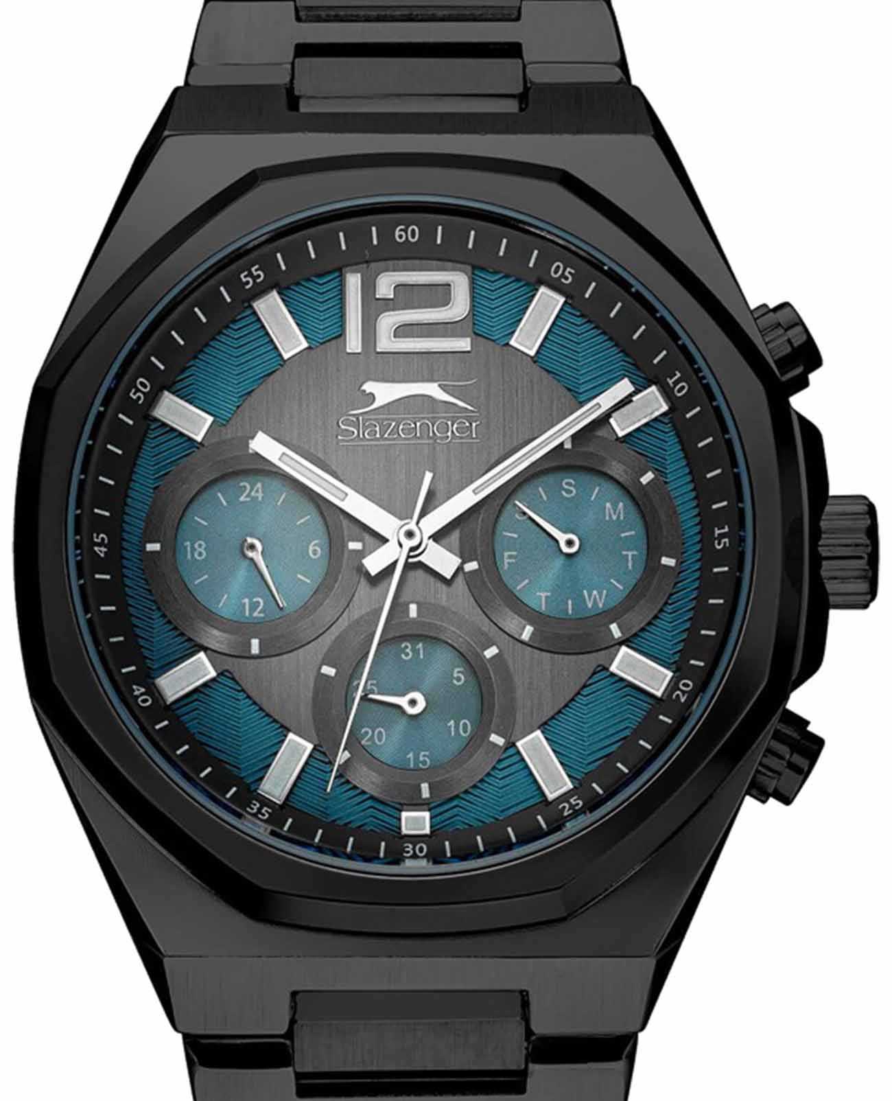Slazenger Slazenger SL.09.2106.2.07,  англия мужские часы на браслете суперметалл с ip покрытием боковой вид