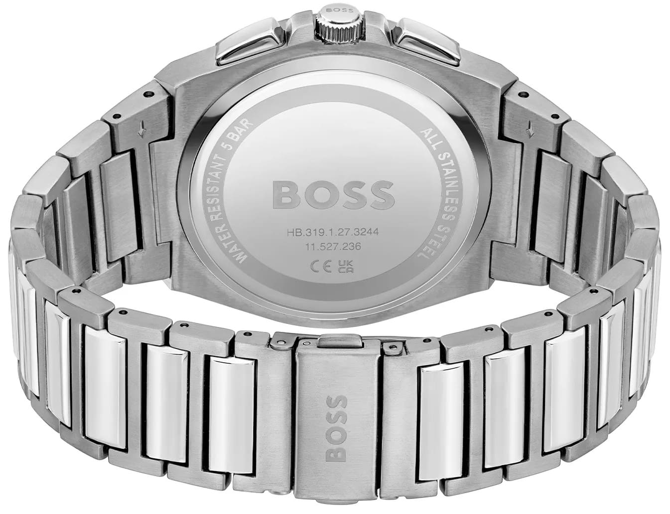 Hugo Boss Hugo Boss Steer HB1514048,  германия мужские часы на браслете нержавеющая сталь боковой вид