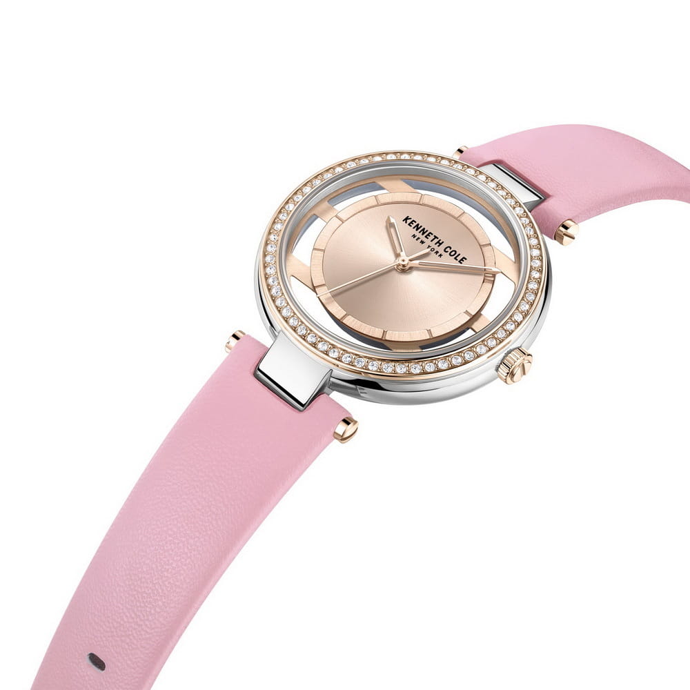 Kenneth Cole Kenneth Cole Transparency KCWLA2219801,  сша женские часы на браслете кожаный боковой вид