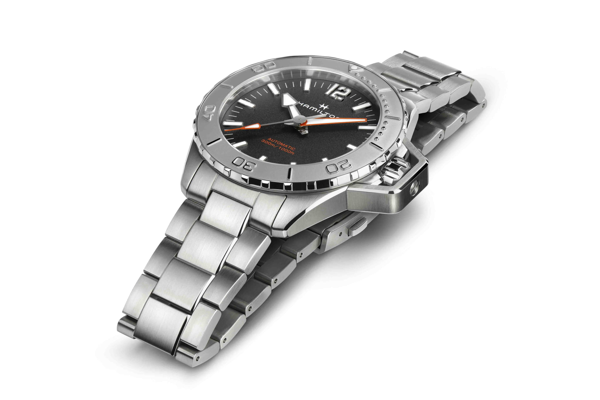 Hamilton Hamilton Khaki Navy Frogman Auto H77815130 , наручные мужские часы фото под углом