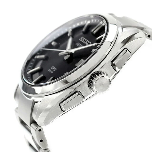 Seiko Seiko Astron Nexter Solar Radio SBXD035, astron gps япония мужские часы на браслете титановый боковой вид