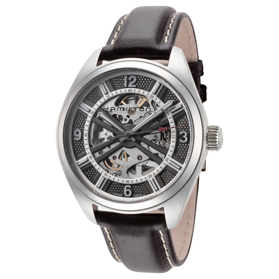 Hamilton Hamilton Khaki Field Skeleton Auto H72515585 , наручные мужские часы фото под углом