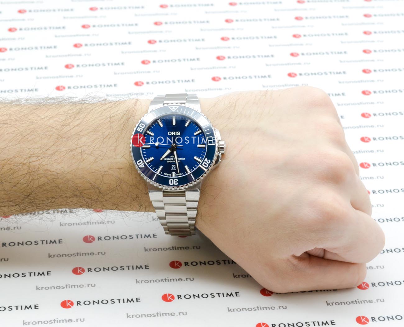 Oris Oris Aquis Date  01 733 7789 4135-07 8 23 04PEB  - задняя крышка сталь металл корпуса, швейцария часы