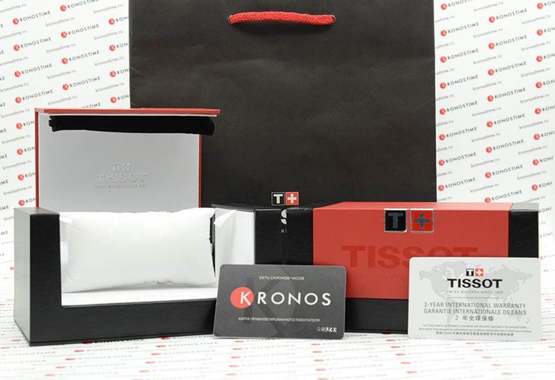 Tissot T1096103605100 мужские часы застежка крупным планом