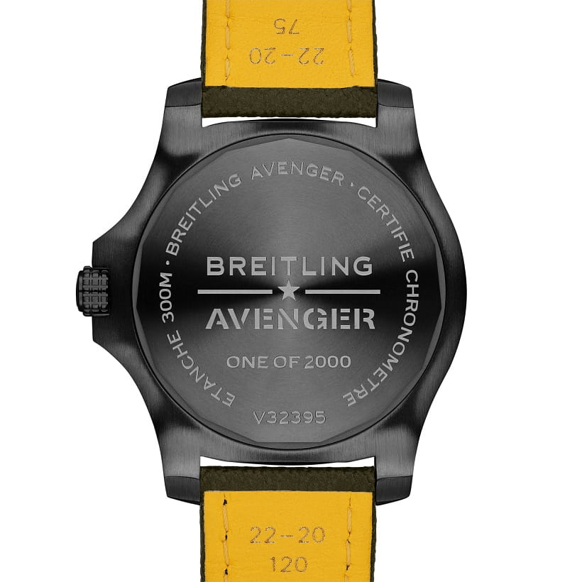 Оригинальные часы Breitling Breitling Avenger Automatic GMT 45 Night Mission Limited Edition V323952A1L1X2 механические калибр механизма breitling 32 общий вид