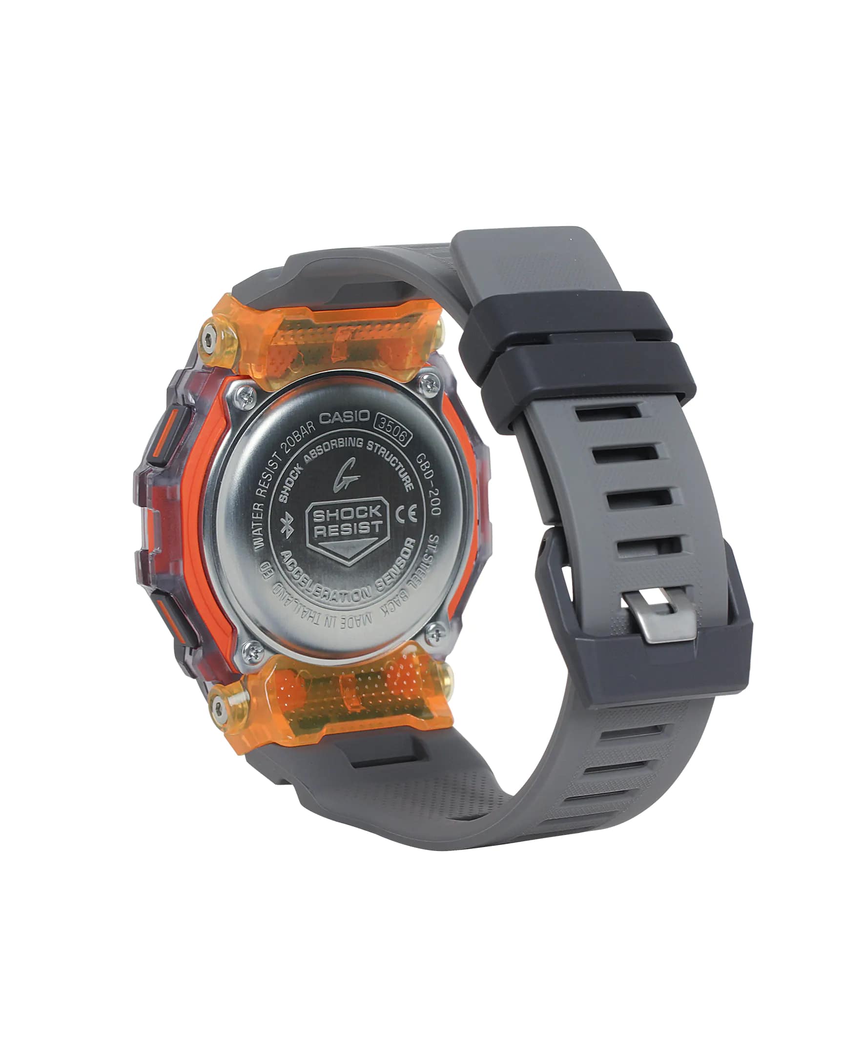 Casio Casio G-Shock GBD-200SM-1A5DR (GBD-200SM-1A5), g-shock япония мужские часы на браслете пластик боковой вид