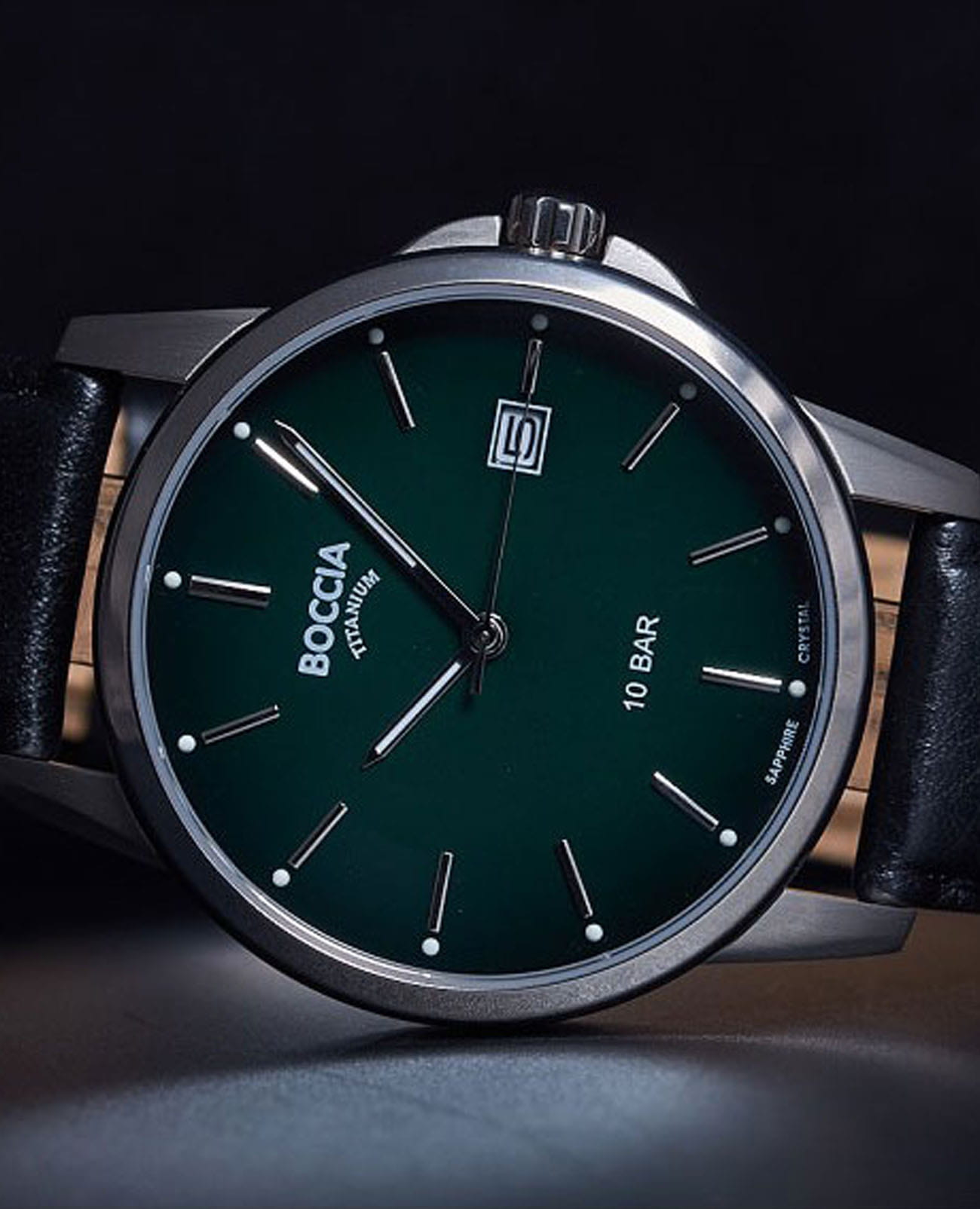 Boccia Titanium Boccia Titanium Circle-Oval 3633-02 , наручные мужские часы фото под углом