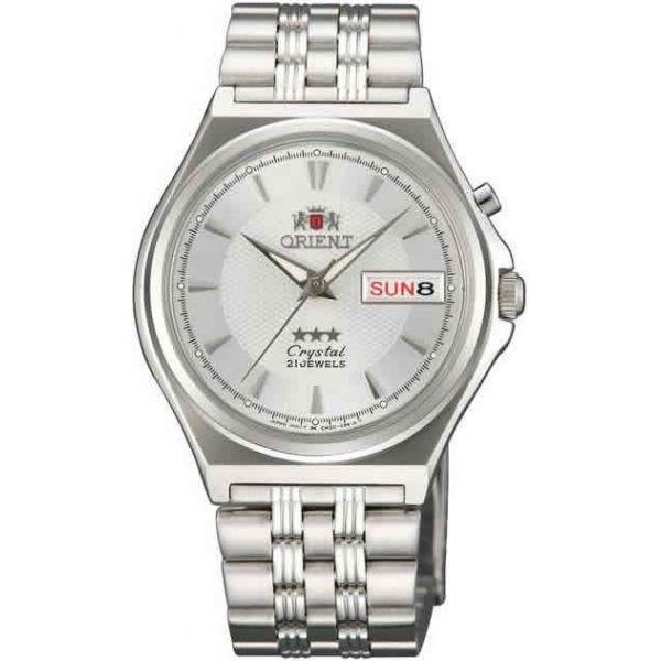 Orient Orient EM5M010W (FEM5M010W)  FEM5M010W  мужские часы серый циферблат, браслет  — вид спереди