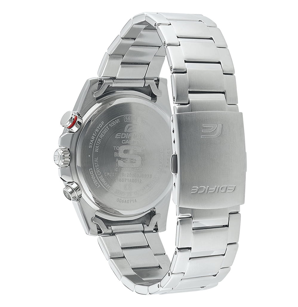 Casio Casio Edifice EQB-1200D-1A, edifice япония мужские часы на браслете нержавеющая сталь боковой вид