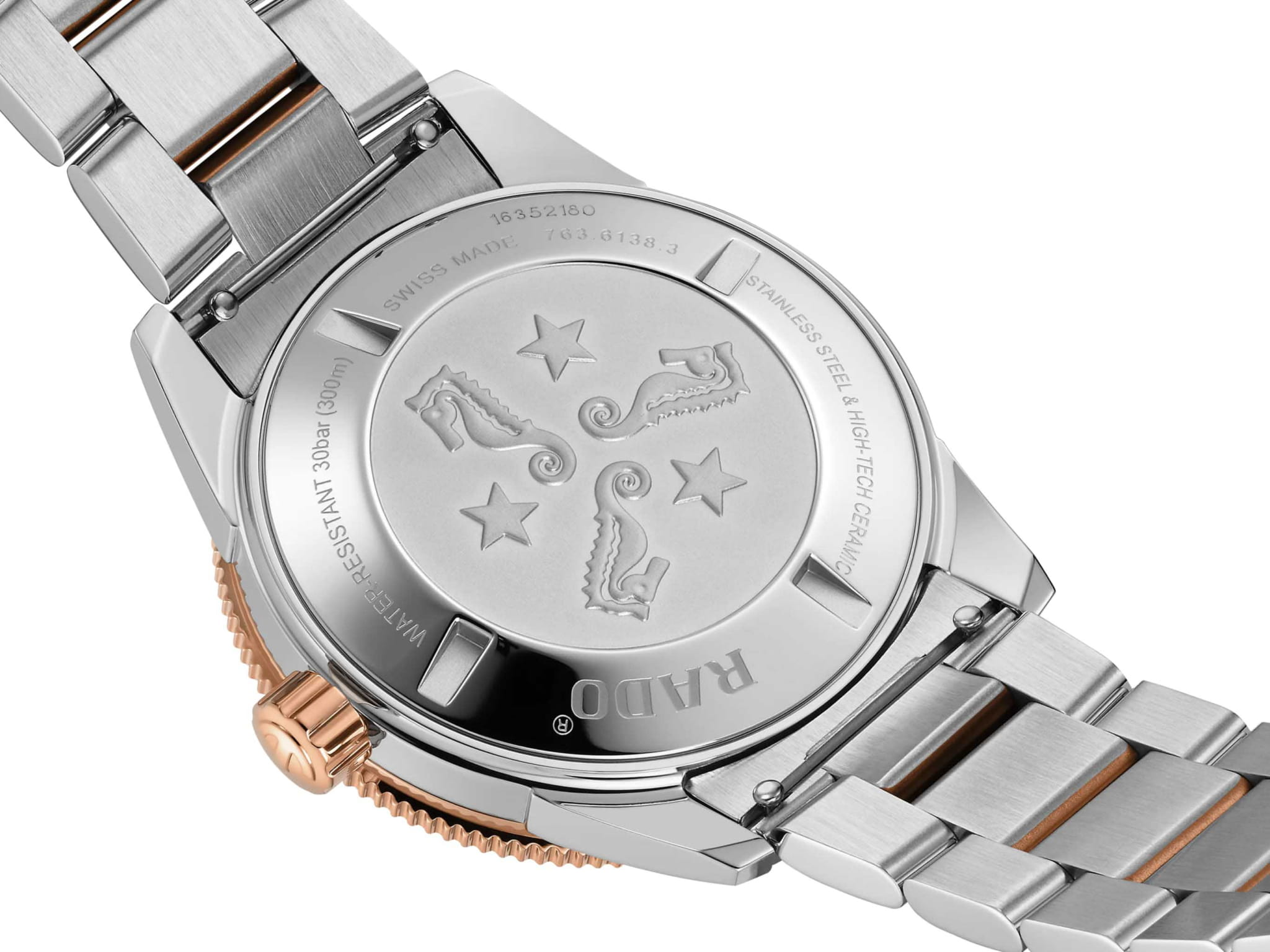 Rado Rado Captain Cook Automatic R32137203, captain cook швейцария мужские часы на браслете нержавеющая сталь боковой вид