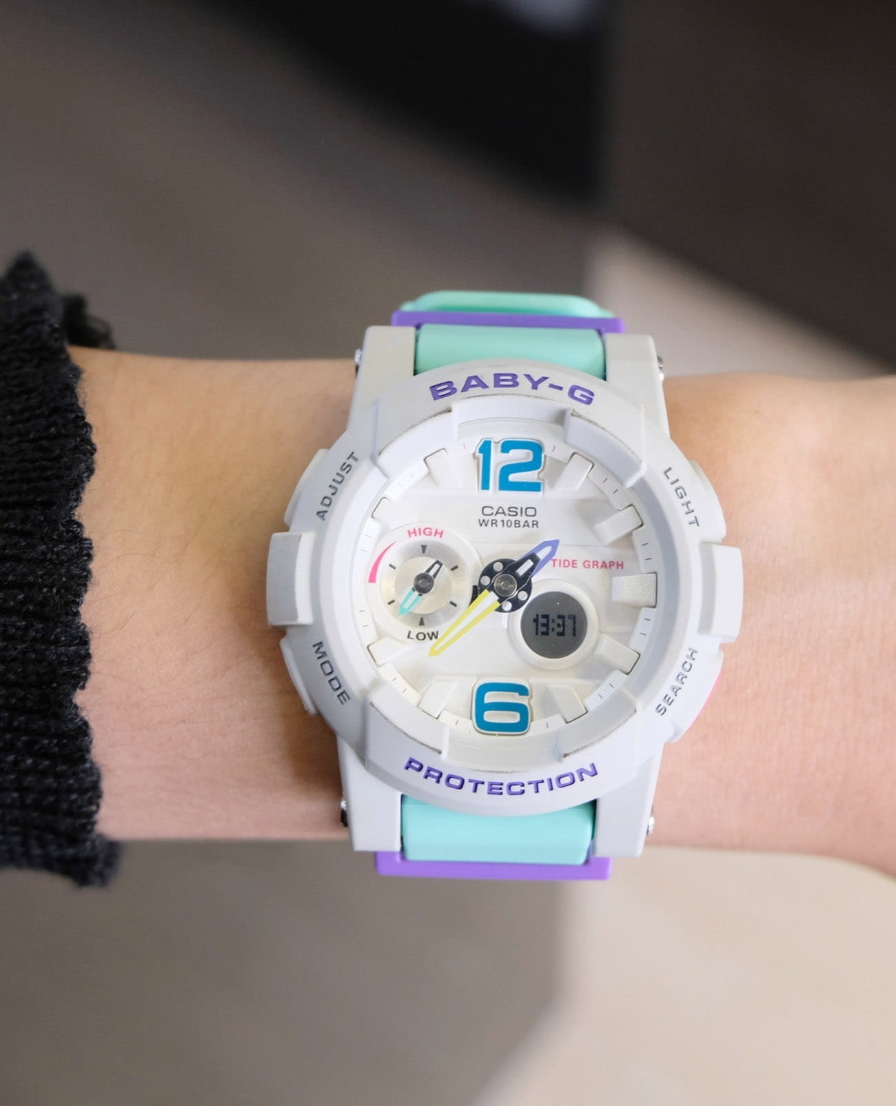 Casio Casio Baby-G BGA-180-3BDR женские часы бежевый циферблат на запястье