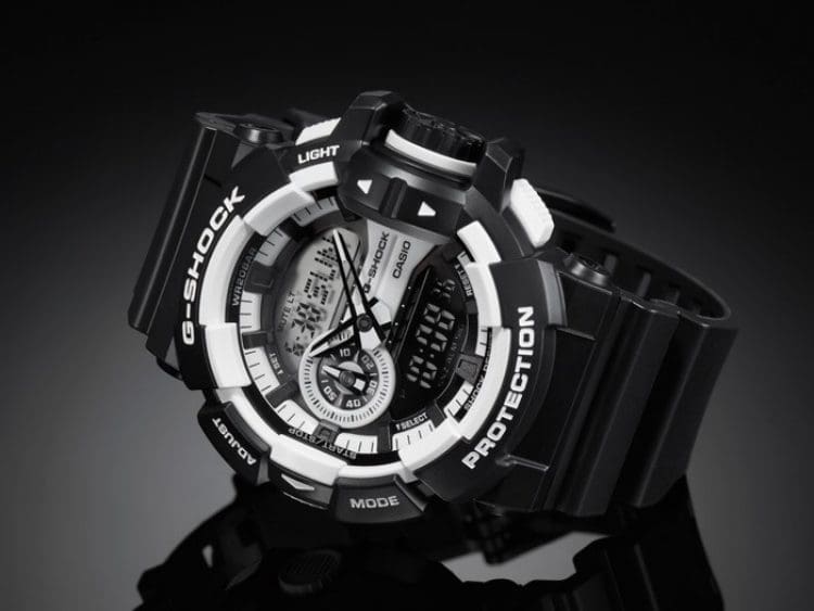 Casio Casio G-Shock GA-400CM-1A GA, наручные мужские часы фото под углом