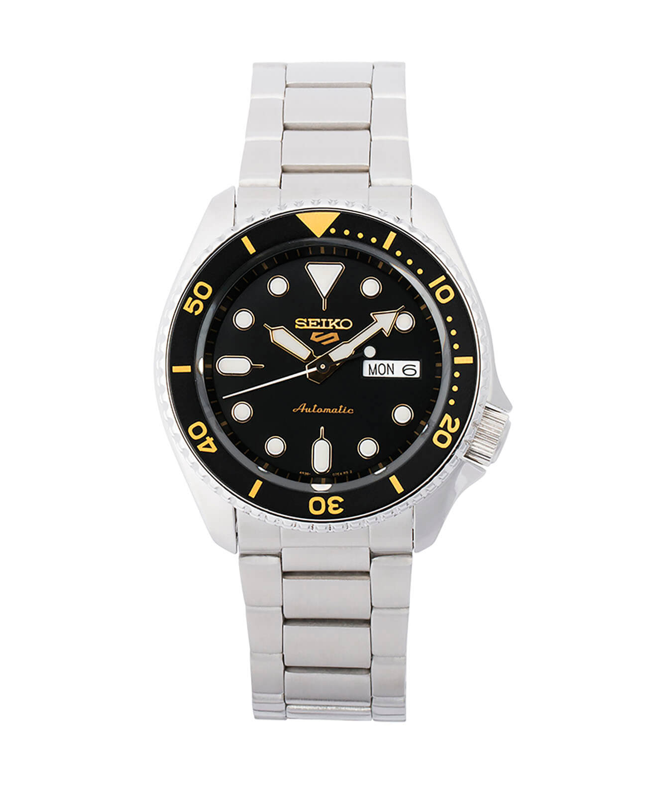 Seiko SRPD57K1 мужские часы застежка крупным планом
