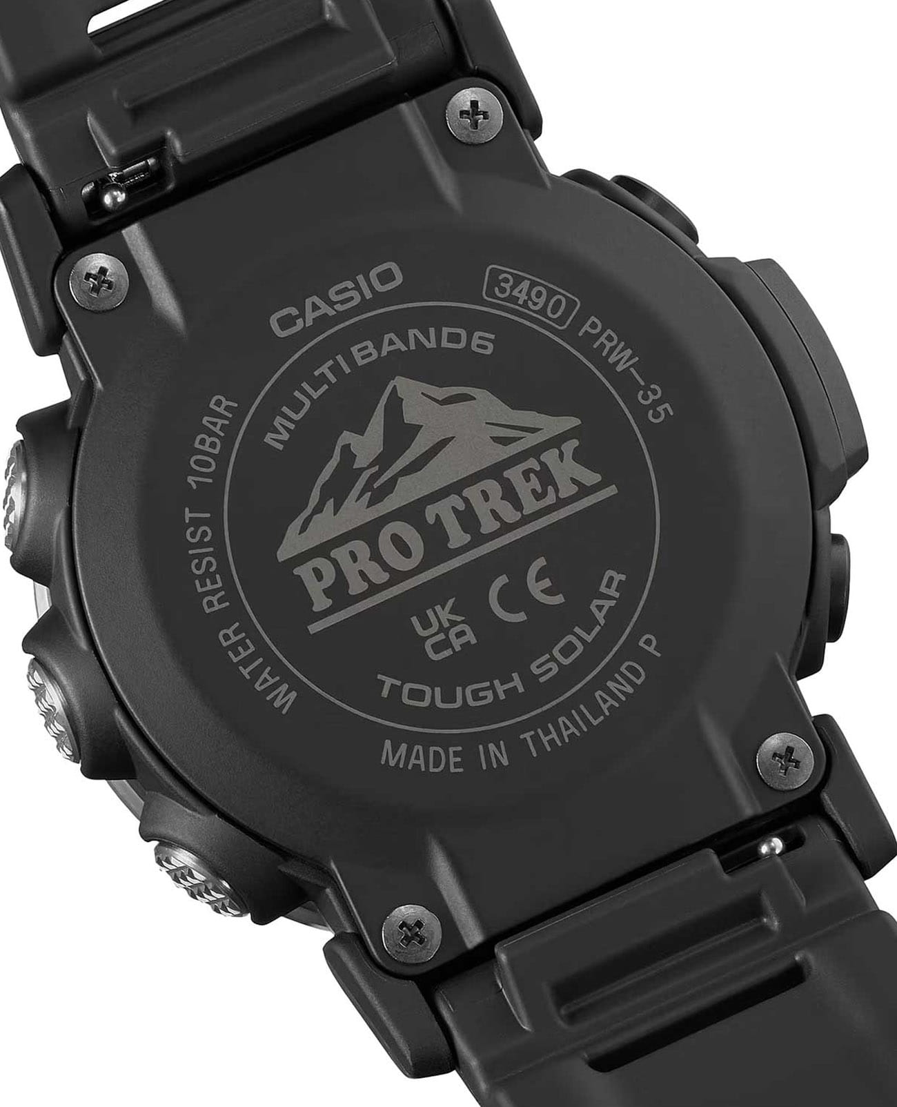 Casio Casio Pro Trek PRW-35-1ADR (PRW-35-1A), pro trek япония мужские часы на браслете пластик боковой вид
