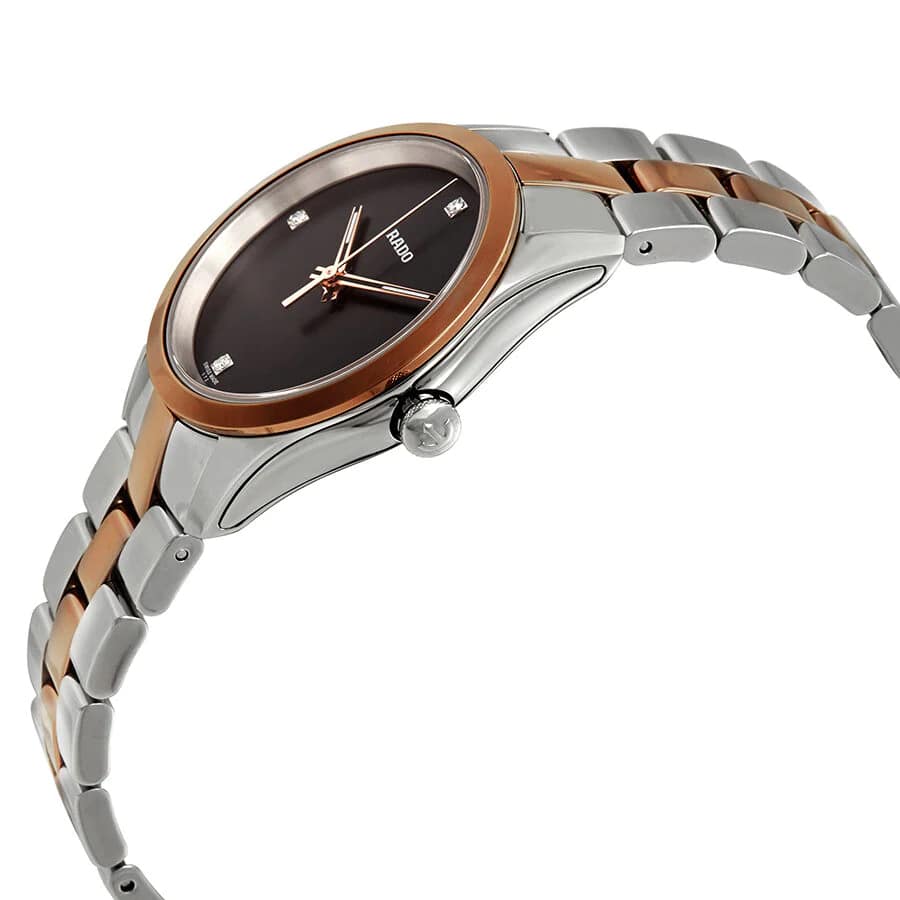 Rado Rado Hyperchrome Automatic Diamonds R32976722, hyperchrome швейцария женские часы на браслете сталь + ceramos™ боковой вид