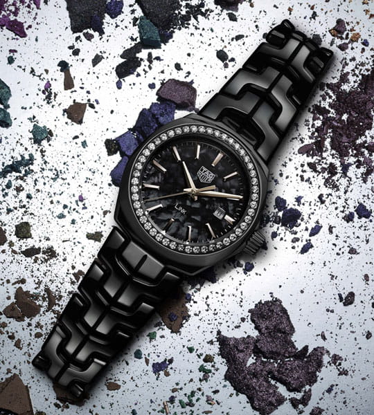 TAG Heuer TAG Heuer Link WBC1390.BH0744, link швейцария женские часы на браслете керамика боковой вид