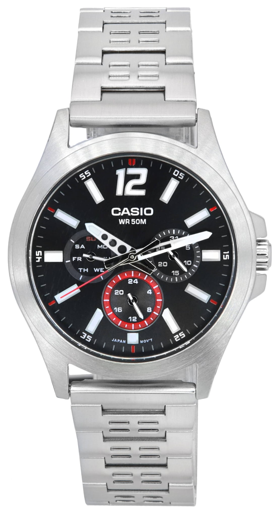 Casio Casio Collection MTP-E350D-1B мужские часы черный циферблат на запястье