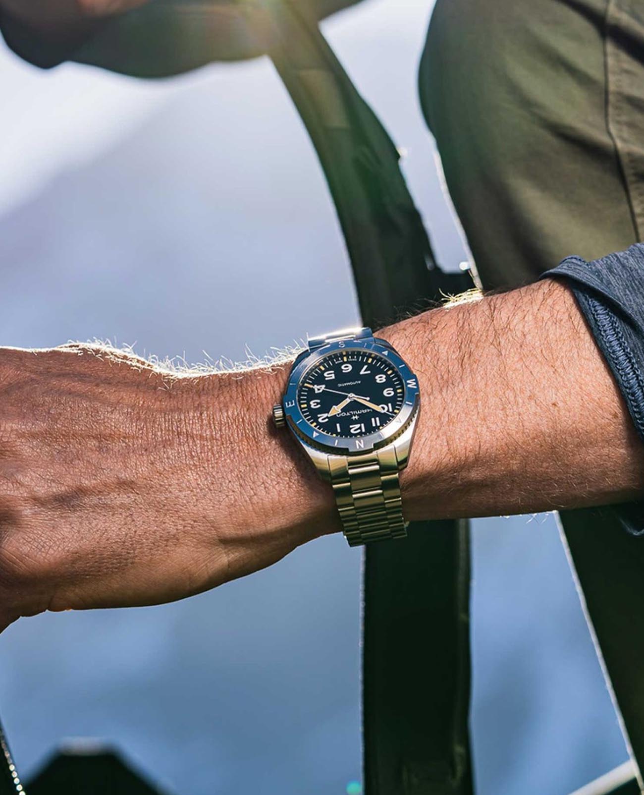 Hamilton Hamilton Khaki Field Expedition Auto H70315130 мужские часы черный циферблат на запястье