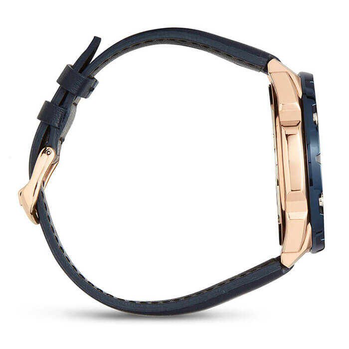 Casio Casio Edifice EFR-569BL-2A, edifice япония мужские часы на браслете кожаный боковой вид