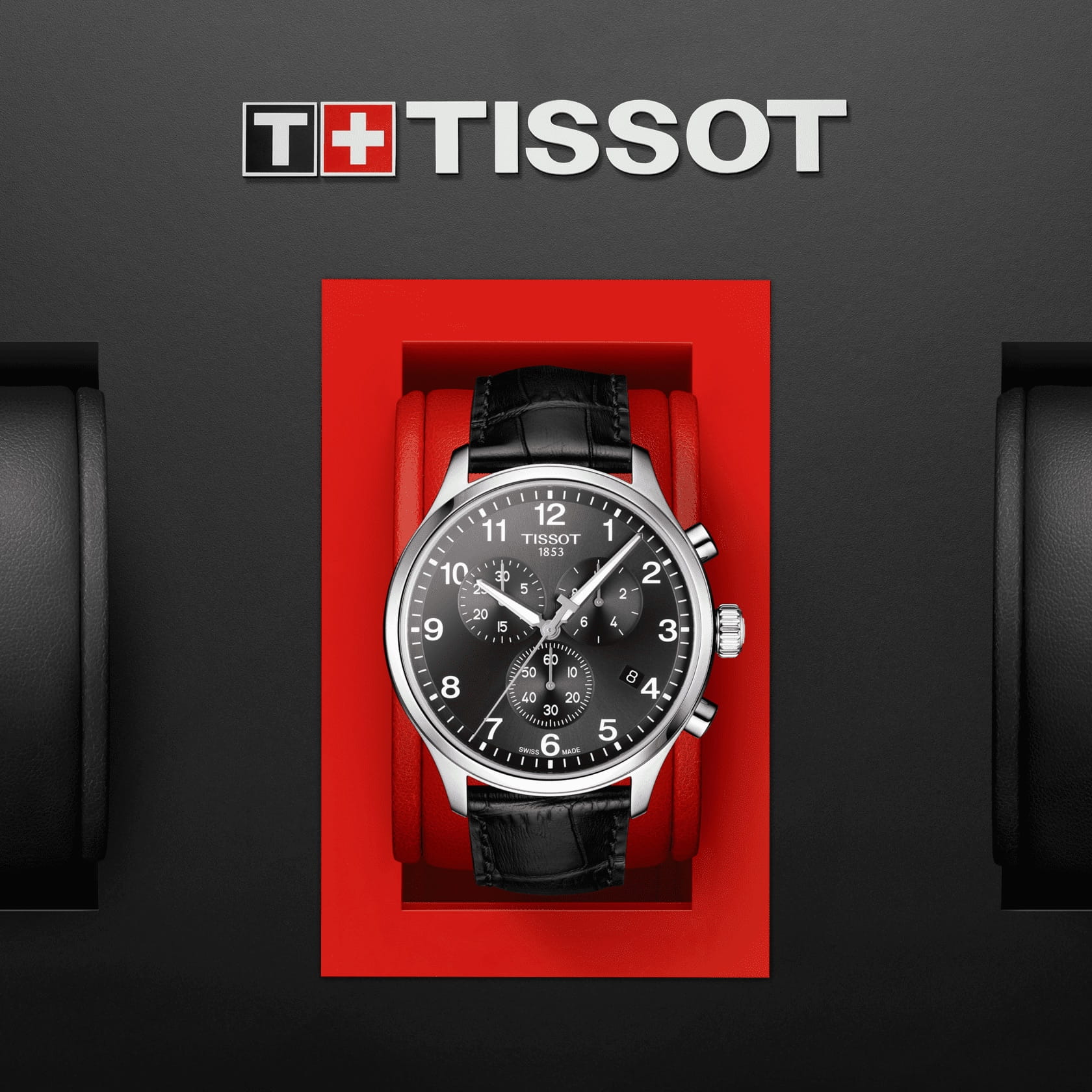 Оригинальные часы Tissot Tissot Chrono XL Classic T116.617.16.057.00 кварцевые калибр механизма eta g10.212 общий вид