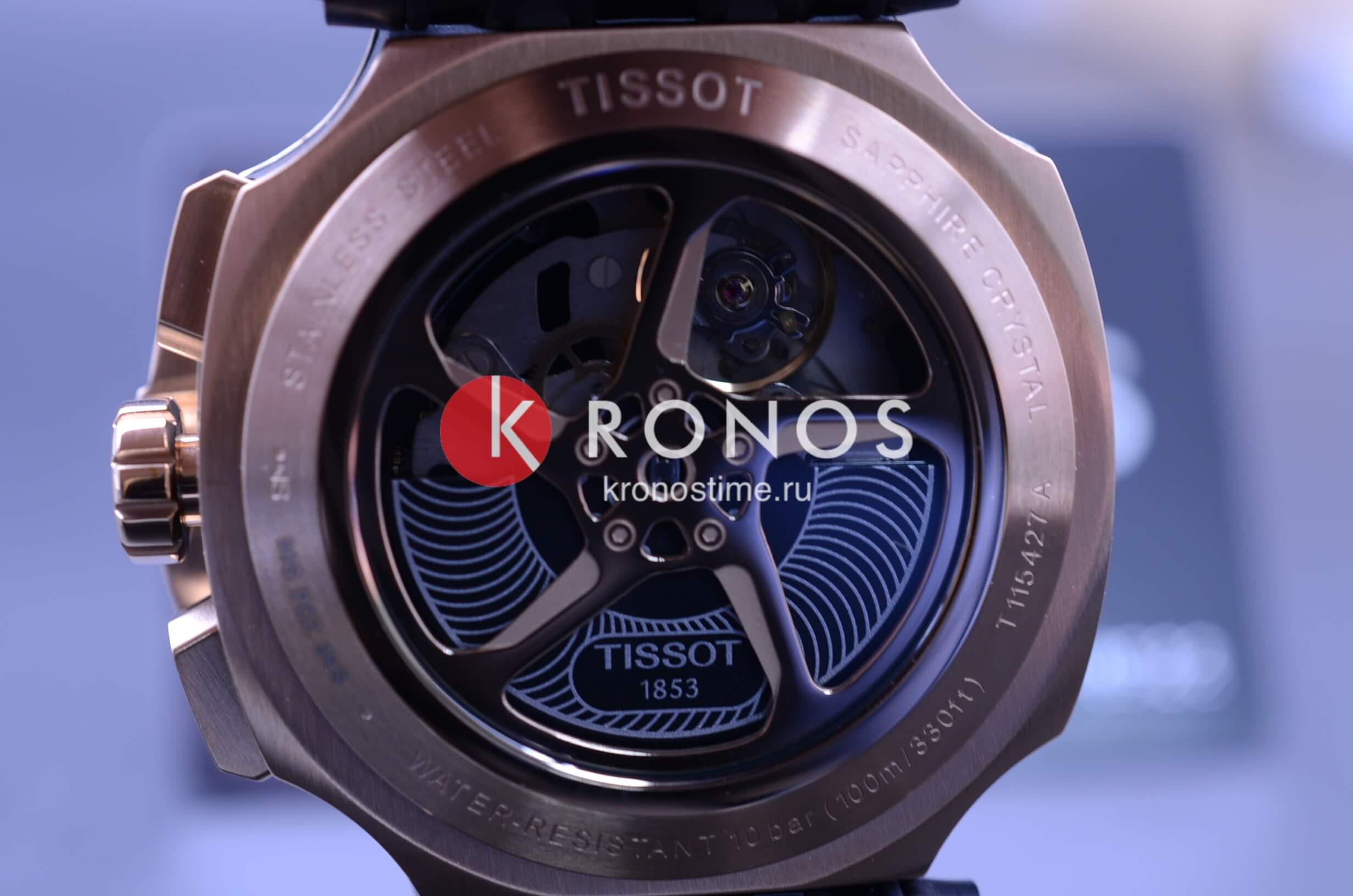 Tissot Tissot T-Race Automatic Chronograph T115.427.37.051.01 T Race - задняя крышка сталь металл корпуса, швейцария часы