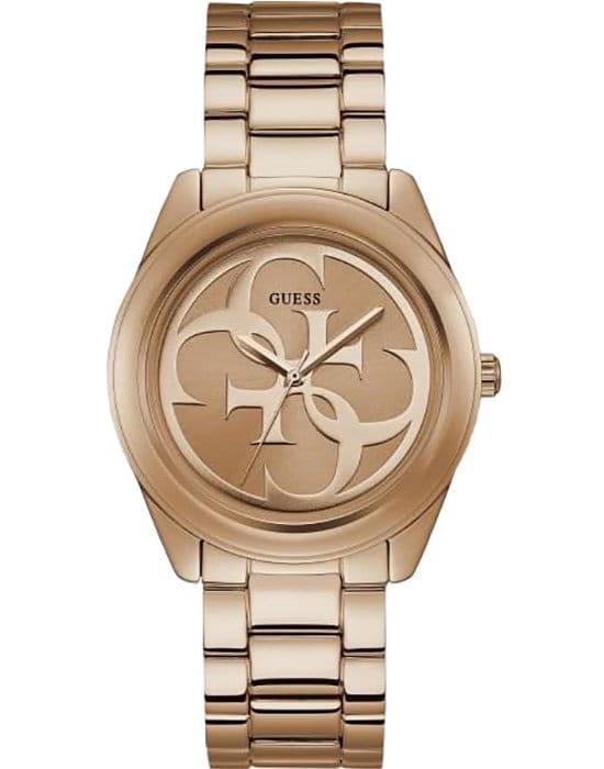Guess GUESS W1082L3  W1082L3 кварцевые женские часы розовый циферблат, браслет нержавеющая сталь — вид спереди