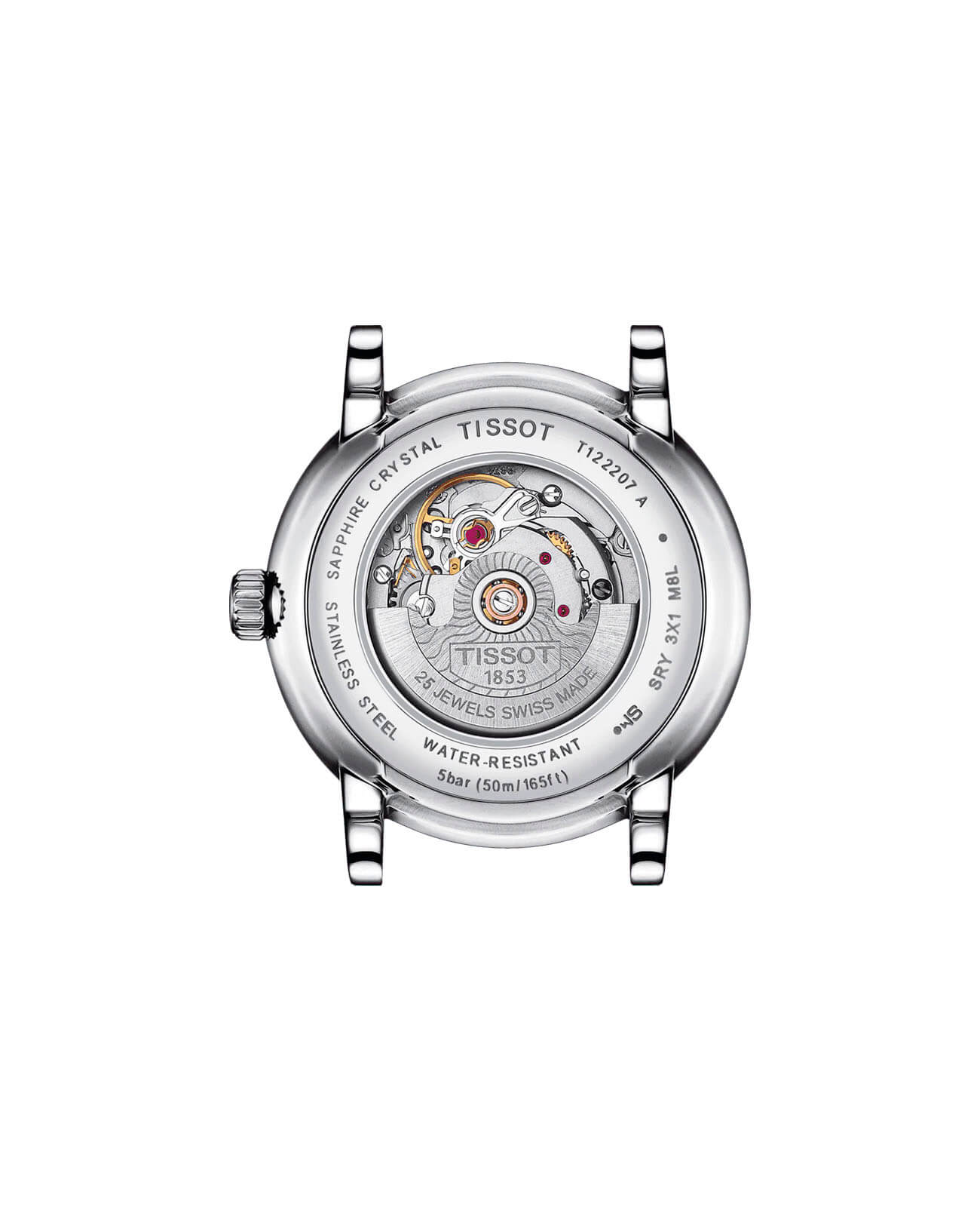 Tissot Tissot Carson Automatic Lady T122.207.22.031.00, t-classic швейцария женские часы на браслете сталь c pvd покрытием боковой вид