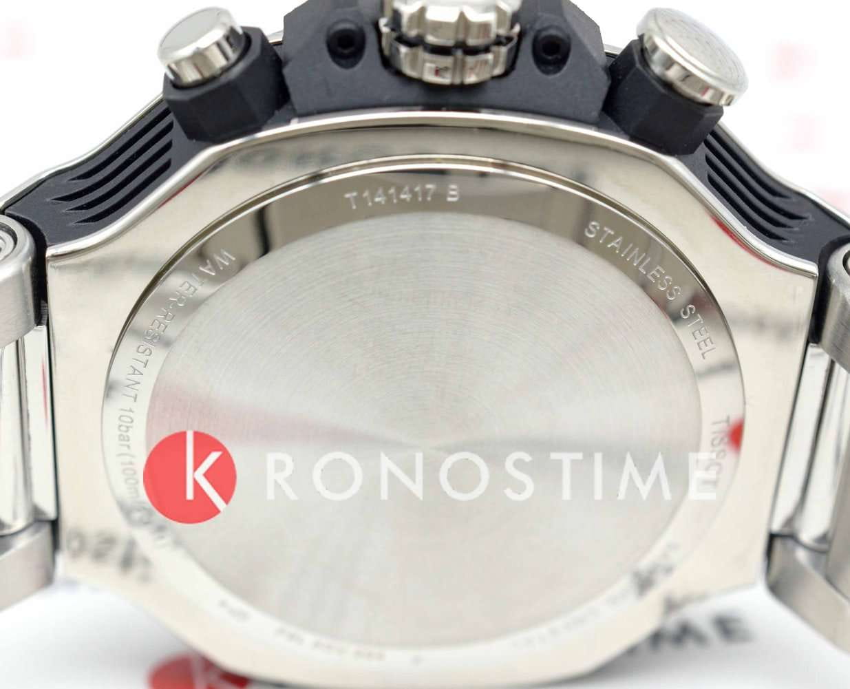 Tissot Tissot T-Race Chronograph T141.417.11.051.01 кварцевые мужские часы часы крупный план серый циферблата