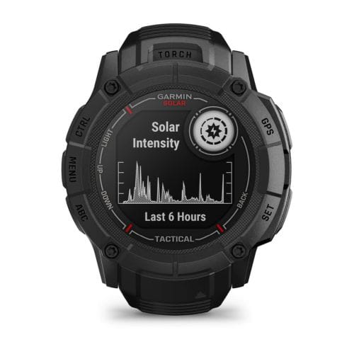 Garmin Garmin Instinct 2X Solar Tactical Edition 010-02805-03 электронные мужские часы часы крупный план  циферблата